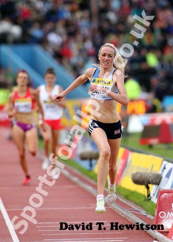 Eilish McColgan taking part in the 5000 metres at the Samsung Diamond League, Crystal Palace, London.